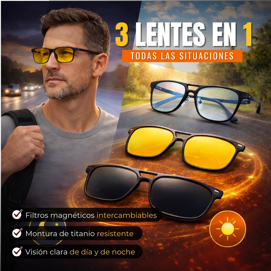 LENTES - VISION 3 EN 1 👓 🕶️ Liquidaciòn 2026⚠️🚨
