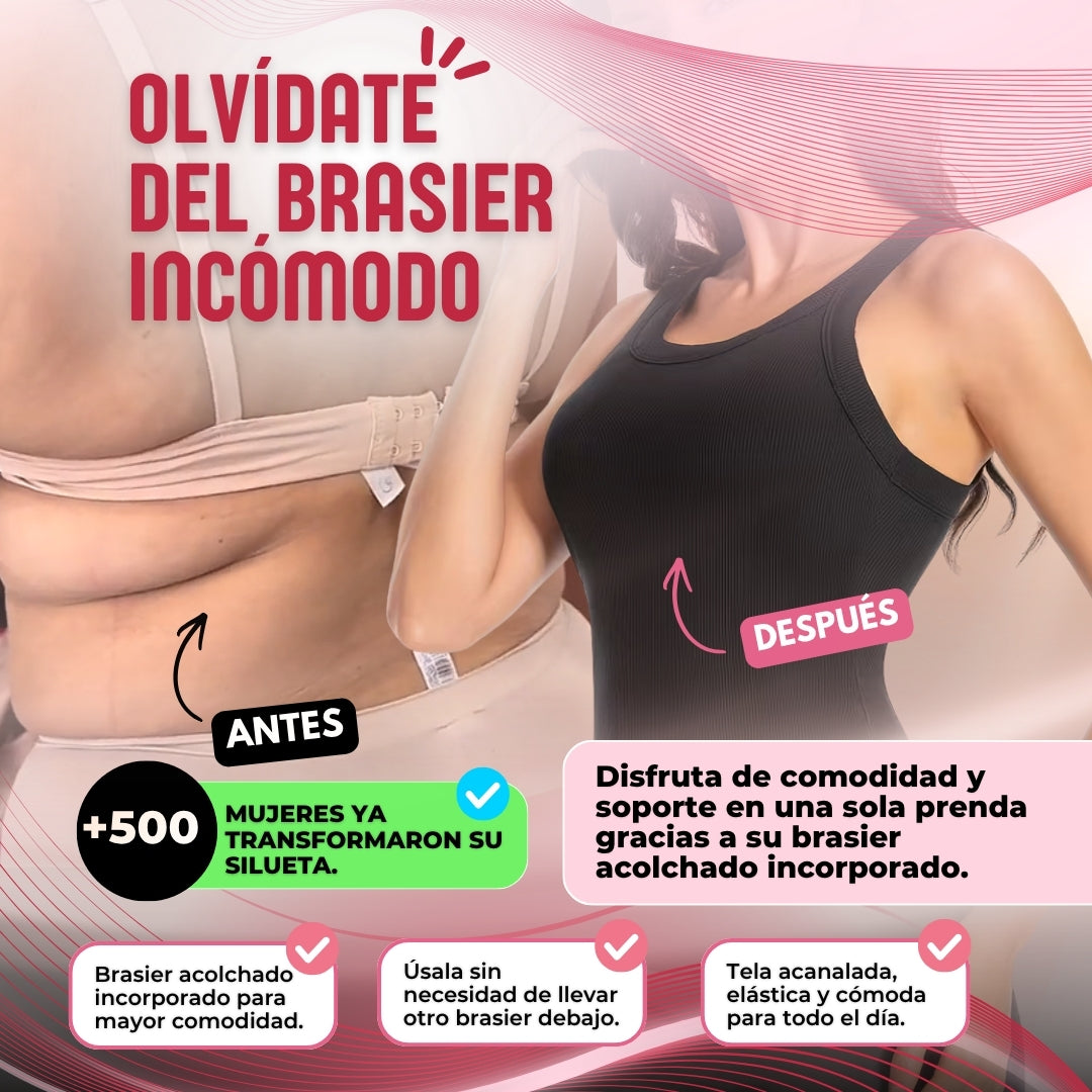TOP con Brasier Integrado👚💕 Precios Mayorista 😍