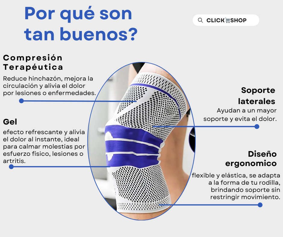 FlexiRodilla – Rodillera de Compresión con Gel y Soportes