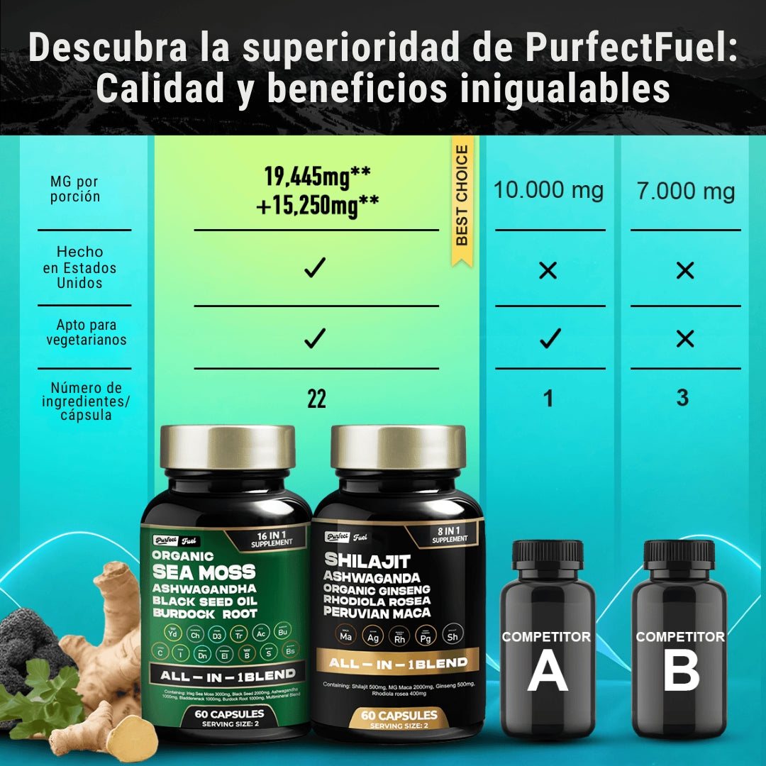 COMBO SHILAJIT Y SEA MOSS