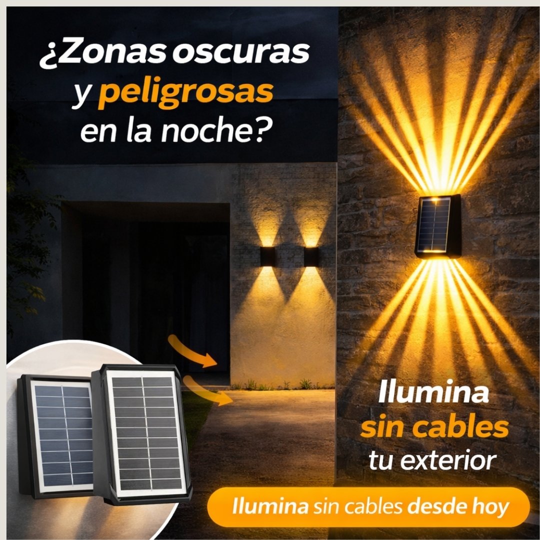 Lámpara Solar LED de Alta Potencia💡 Envio gratis